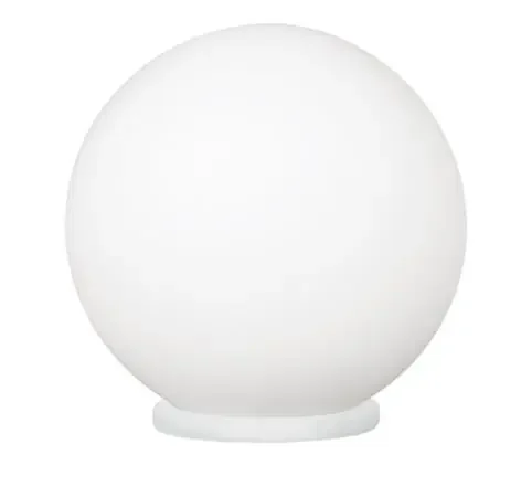 Rondo Modern White & Opal Glass Table Lamp 200mm