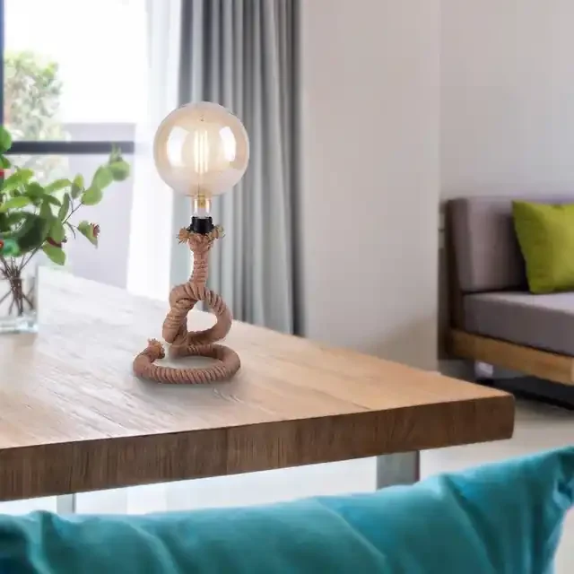 ROPE Black with Rope Table Lamp