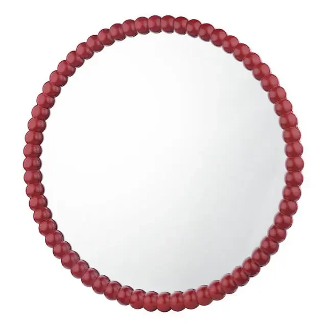 Ruan Red Round 70cm Mirror