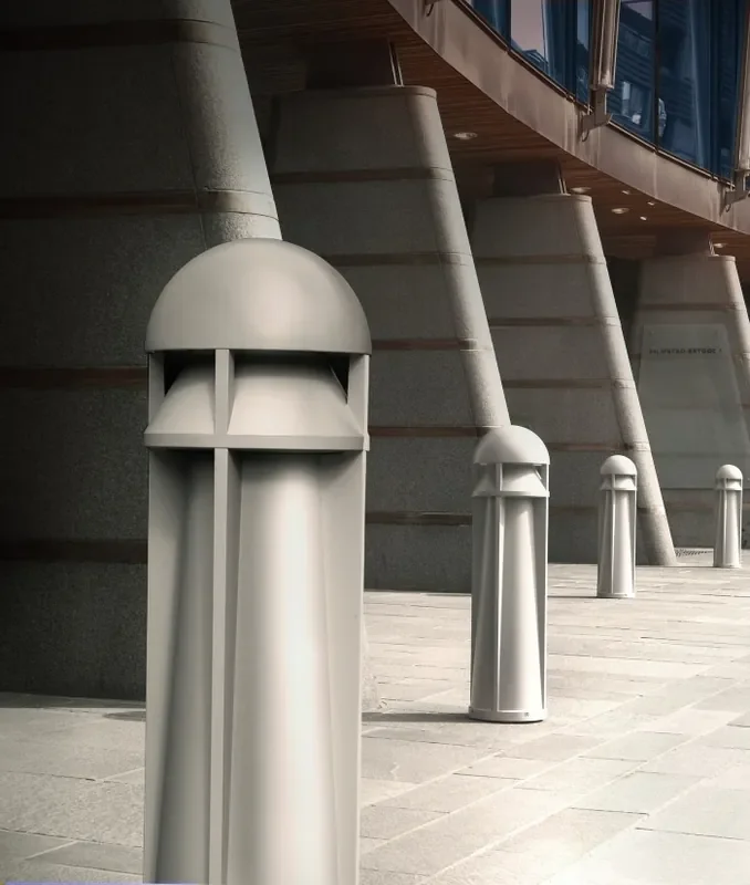 Rugged Commercial Bollard – Updated to LED Technology