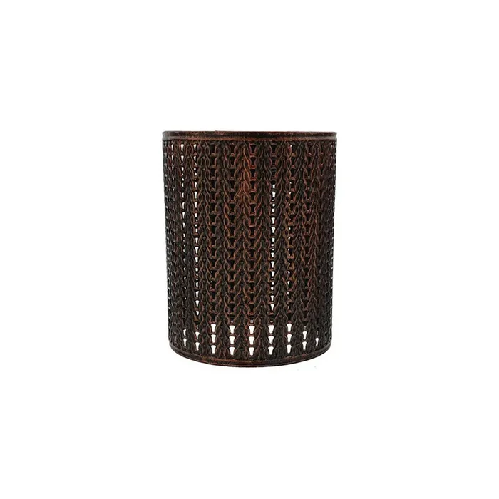 Rustic Red Contemporary Cylinder Light Shade