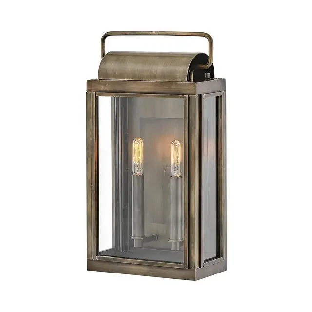 Sag Harbor 2 Light Burnished Bronze IP44 Wall Light