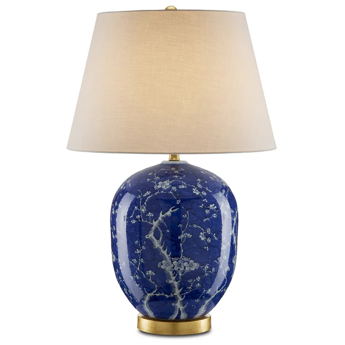 Sakura Blue Table Lamp One Light Table Lamp in Blue/White/Gold Leaf (142|6000-0793)
