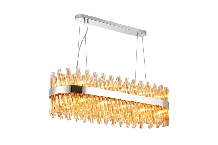 Salvador Bar Pendant Amber Glass