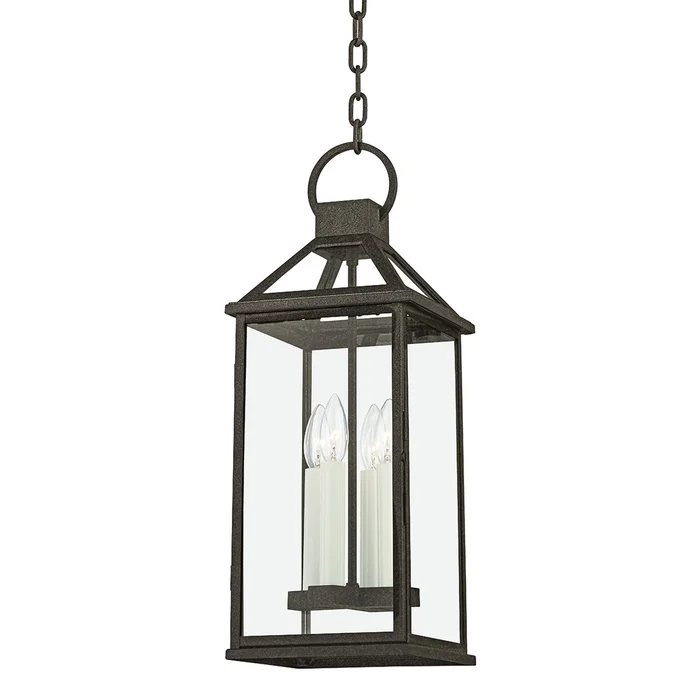 Sanders Four Light Outdoor Lantern in French Iron (67|F2749-FRN)