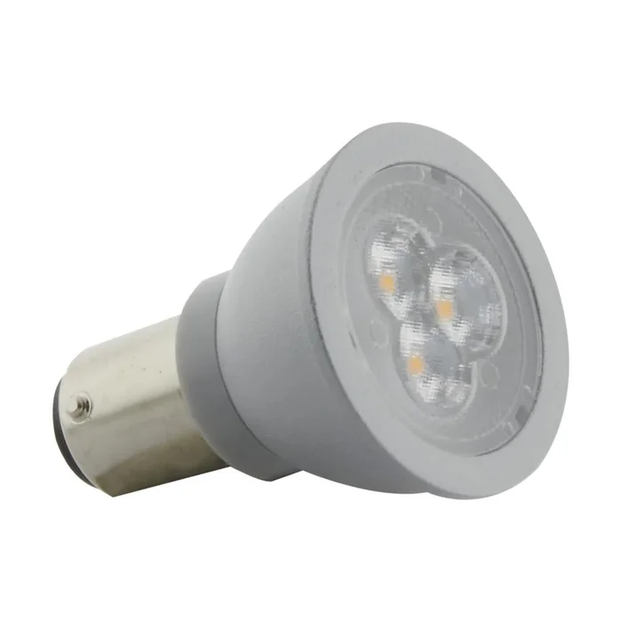 SATCO S29005 3WLED/GBF/ELEVATOR/12V AC/DC;3 Watt; ALR12 LED; 3000K; Double Contact Base; 12 Volt