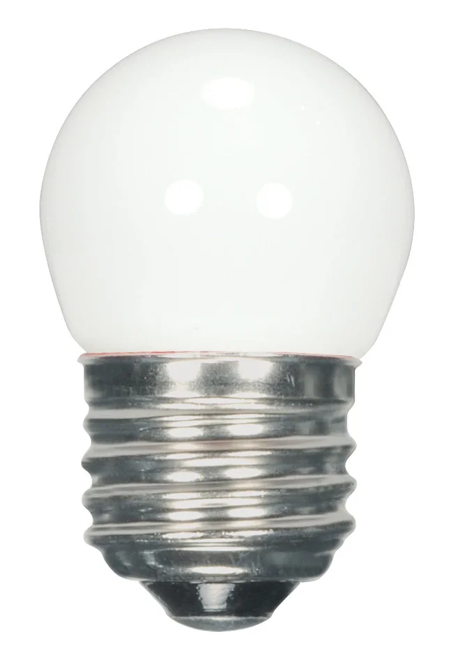 Satco S9161 Light Bulb, Coated White