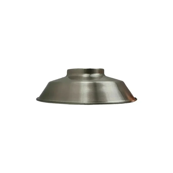 Satin Nickel Bowl Industrial Light Shade