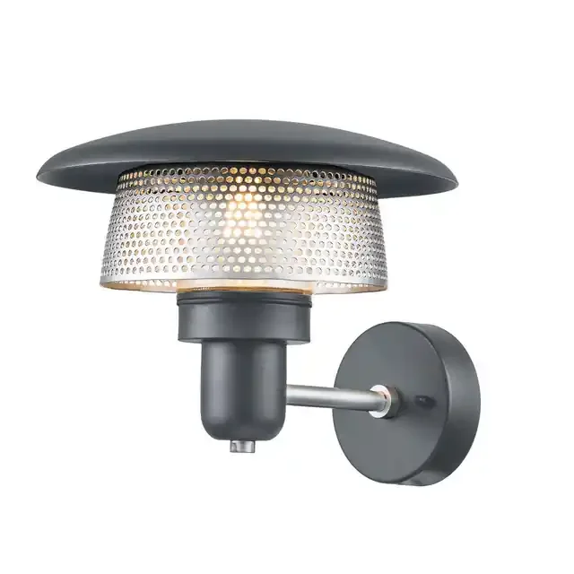 Saturne Grey and Silver Wall Light