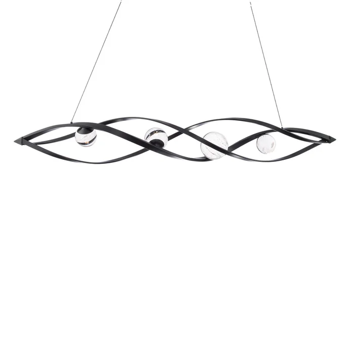 Schonbek Beyond BPD50257-BK Slipstream LED Linear Pendant, Black