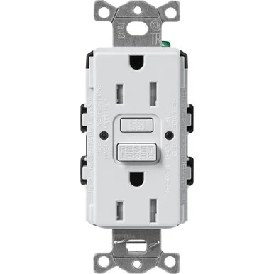 SCR-15-GFST-MI Lutron Claro Tamper-resistant Gfci Duplex Receptacle, 15-AMP