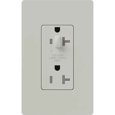 SCR-15-HDTR-PD Claro, Satin, Half Dimming, Tamper Resistant Receptacle, 15A/125V