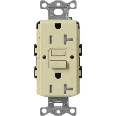 SCR-20-GFST-SA Lutron Claro Tamper-resistant Gfci Duplex Receptacle, 20-AMP