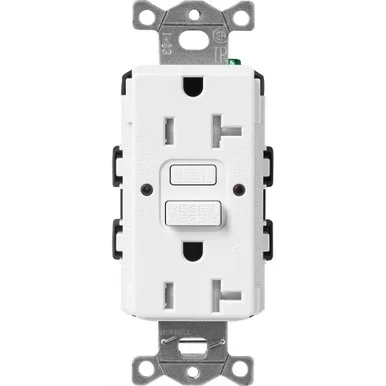 SCR-20-GFST-SW Lutron Claro Tamper-resistant Gfci Duplex Receptacle, 20-AMP