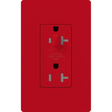 SCR-20-HDTR-HT Claro, Satin, Half Dimming, Tamper Resistant Receptacle, 20A/125V