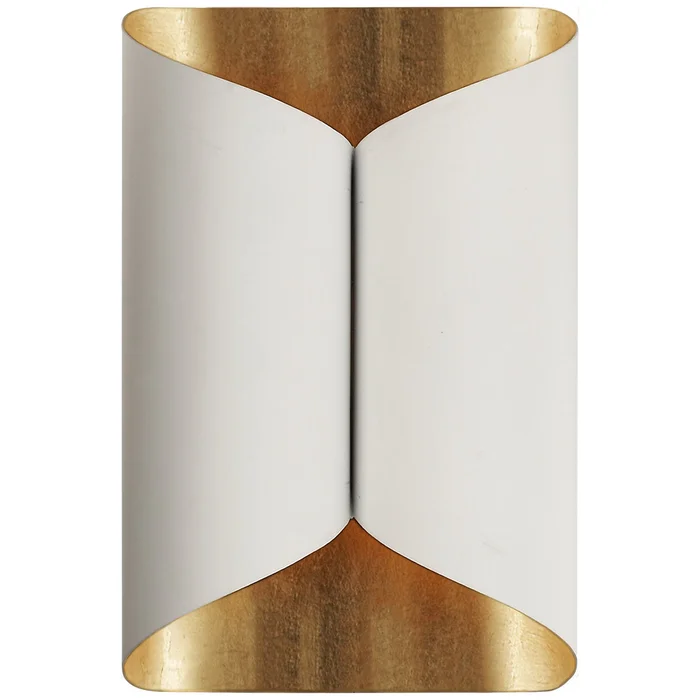 Selfoss Two Light Wall Sconce, Plaster White