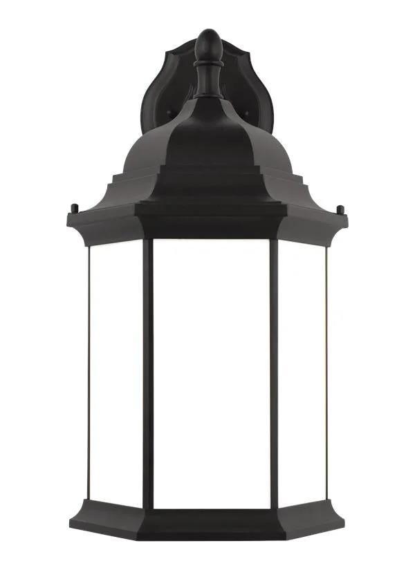 Sevier Collection – Extra Large One Light Downlight Outdoor Wall Lantern | Finish: Black – 8738751-12