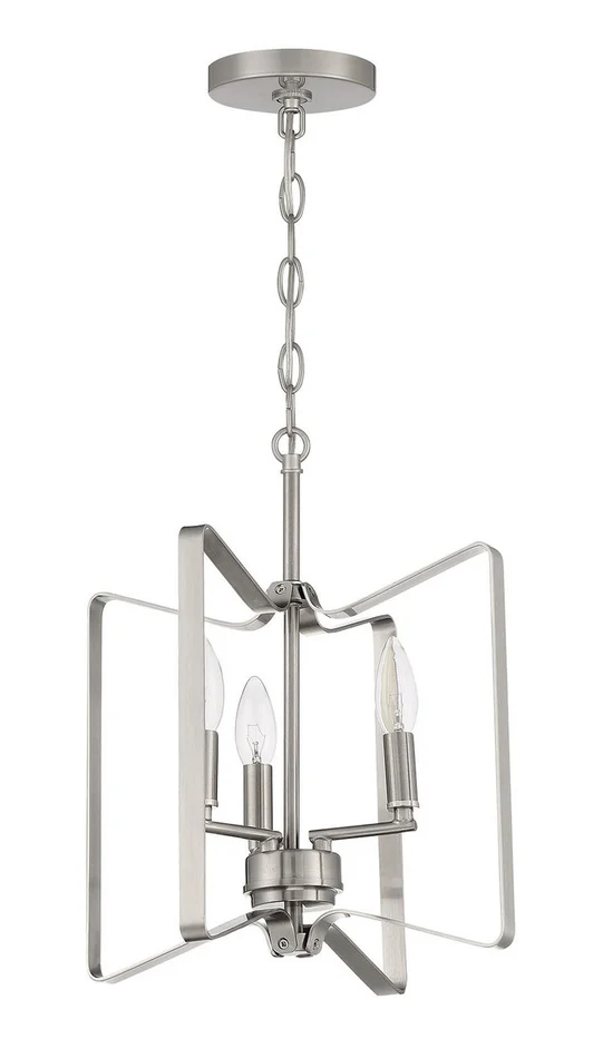 Shayna Three Light Convertible Semi Flush in Brushed Polished Nickel (46|56153-BNK)