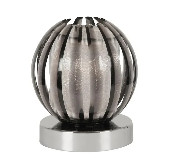 Shimna Smoked Round Touch Switch Modern Table Lamp