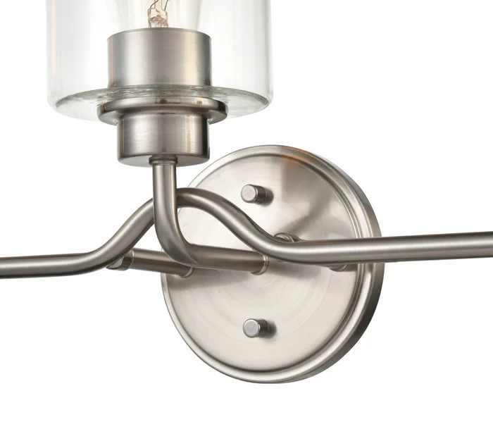 Shoppers Lighting BB2303-BN 3-Light Wall/Bath Fixture, Brushed Nickel Finish