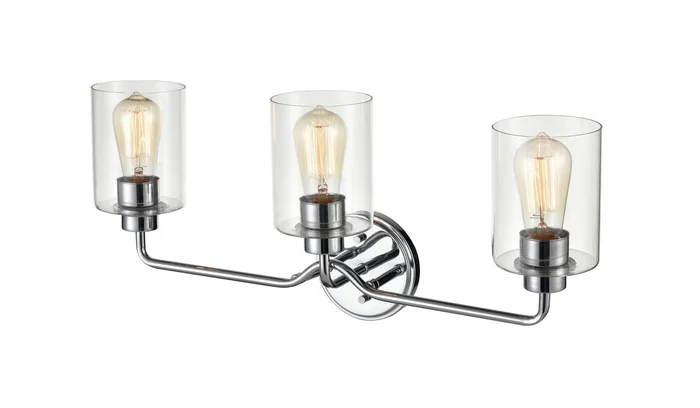 Shoppers Lighting BB2303-CH 3-Light Wall/Bath Fixture, Chrome Finish