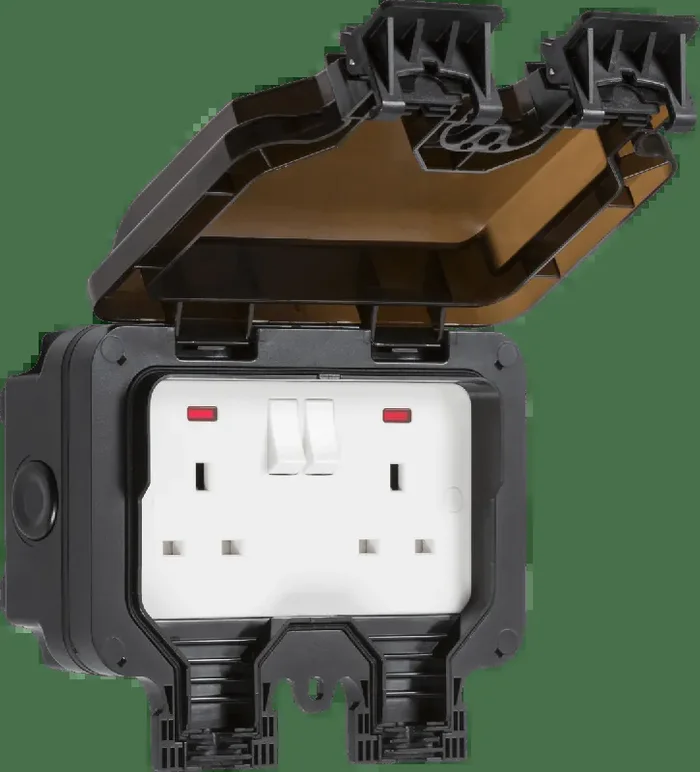 Smart Outdoor Plug Socket Twin IP66