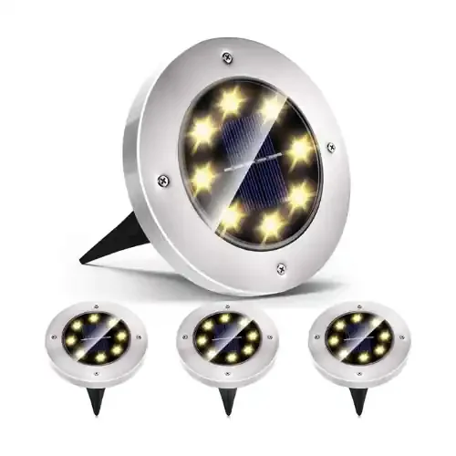 Solar Lights for Outdoor Garden 8 LED Pathway Lights