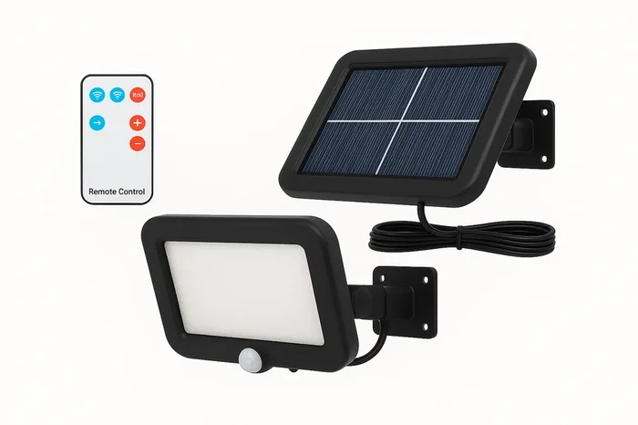 Solar PIR Motion Sensor Wall Light – LED Outdoor Flood Lamp