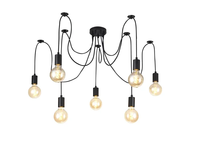 Spider Light E27 Pendant Set – 7 Light