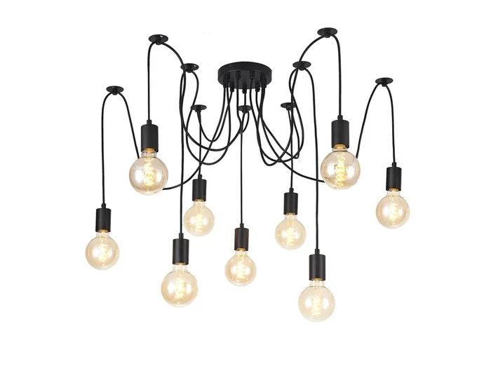 Spider Light E27 Pendant Set – 9 Light