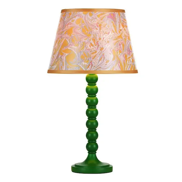 Spool Green Gloss Base Only Table Lamp