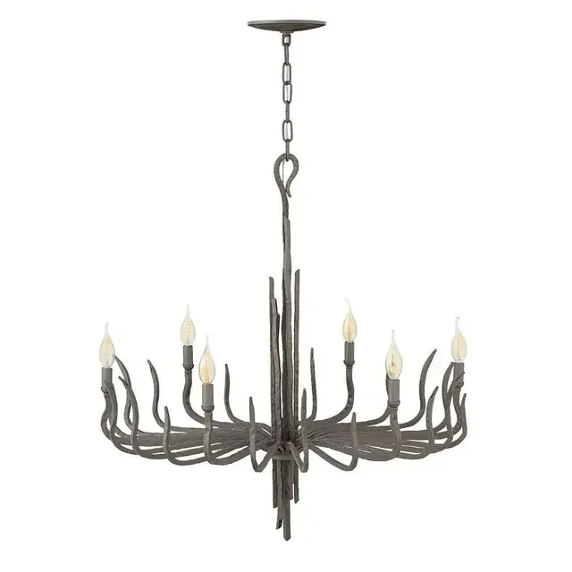 Spyre 6 Light Mettalic Matte Bronze Chandelier