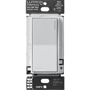 ST-6ANS-MI Lutron Sunnata Switch, For 6A Lighting Or 3A 1/10HP Motor, Single