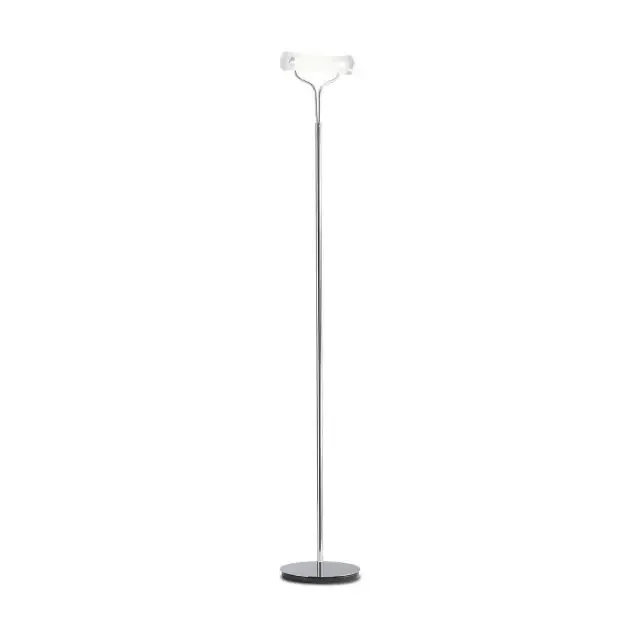 Stand Up PT1 White with Frosted Glass Diffuser Floor Lamp