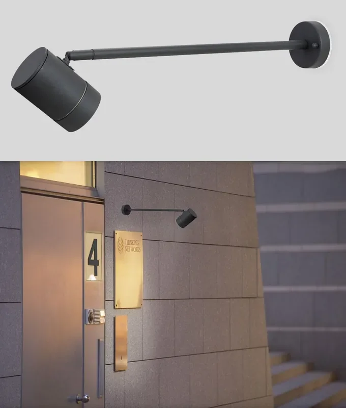 Stick-Mounted Spotlight for Signage or Display – 50cm Long for Mains GU10 bulbs