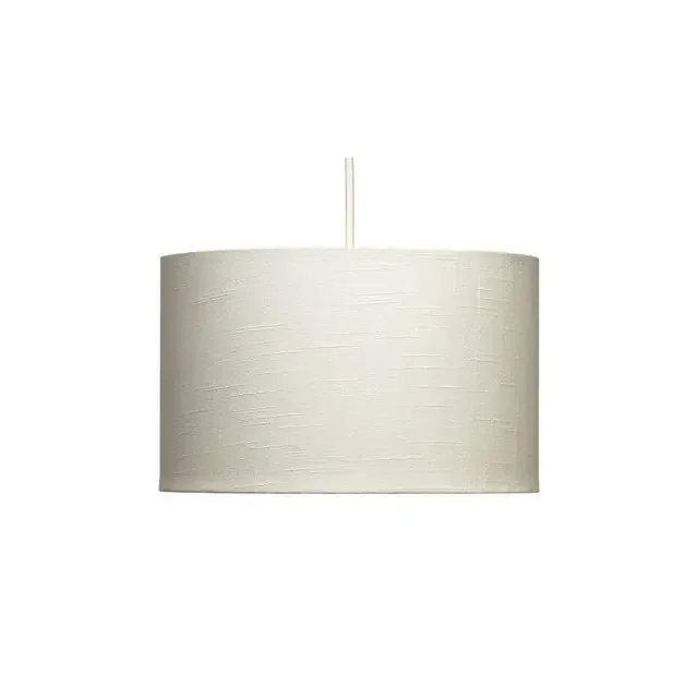 Straight Cotton 40cm Drum Shade Only