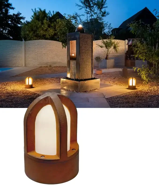 Subtle Low Level Light – Rusty Weathering Steel