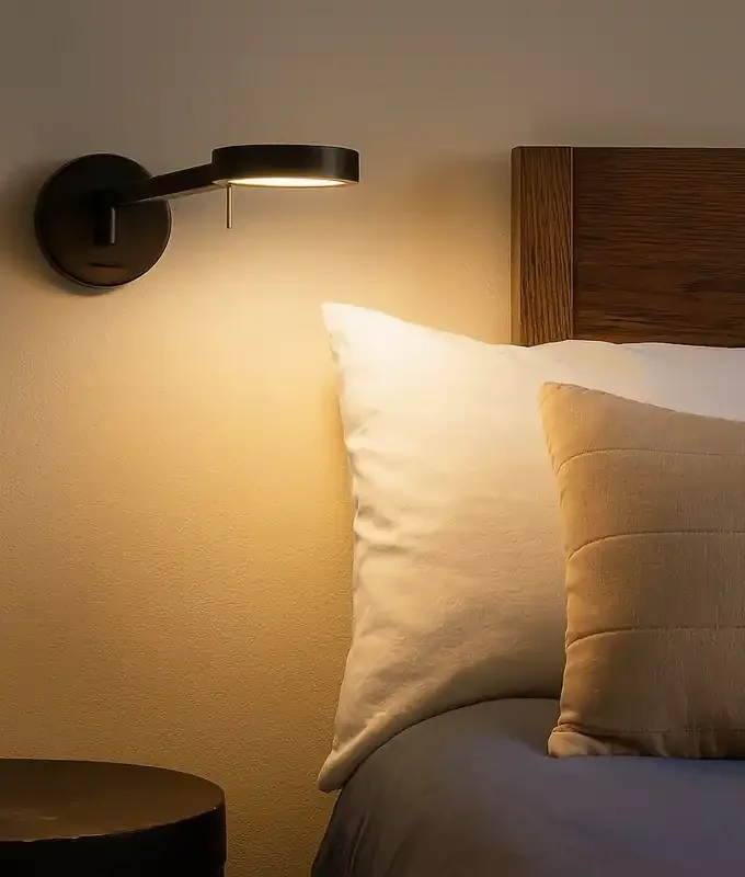 Switched Adjustable LED Wall Light – 4 Finishes