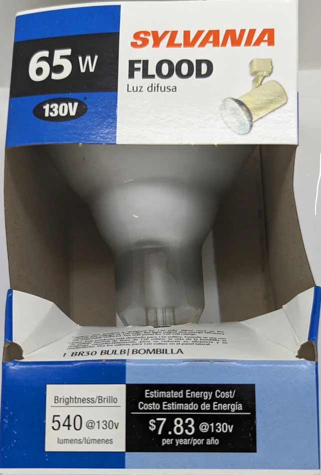 Sylvania Flood BR30 65W 120V E26 65BR30/FL #15165