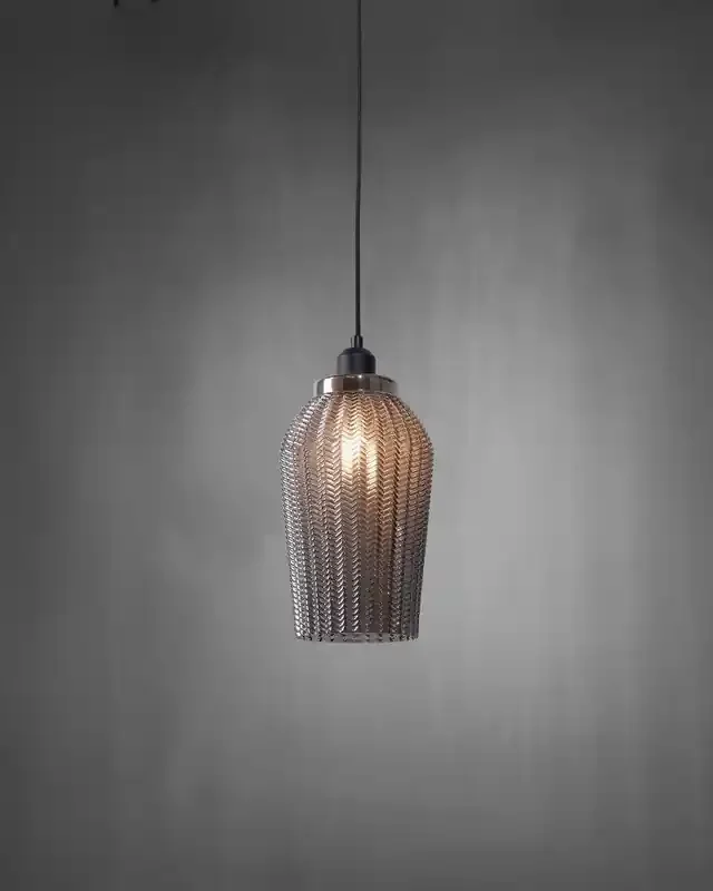 TABEA 3 Light Black with Multi-Coloured Shades Pendant Light
