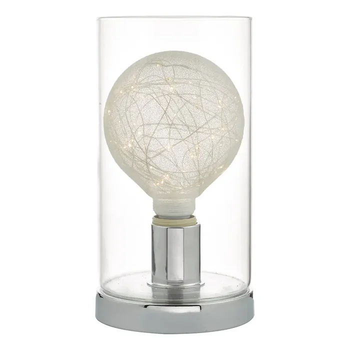 Table Lamp Polished Chrome & Glass (Bulb sold Separately) (0183VAT4150)