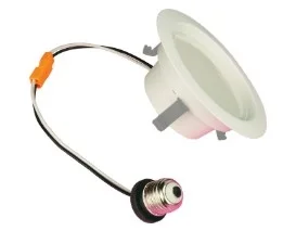 TCP LEDDR4FLCCT5- 4″ LED Recessed Flat Face Retrofit 5CCT Selectable Downlights – 11W – 5-CCT 27/30/35/40/50K – 120V – 85 Watt Equal – White