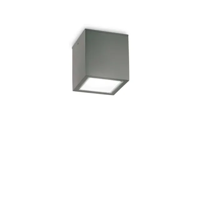 Techo PL1 Black with Frosted Glass Diffuser 9.5cm Surface Ceiling Light