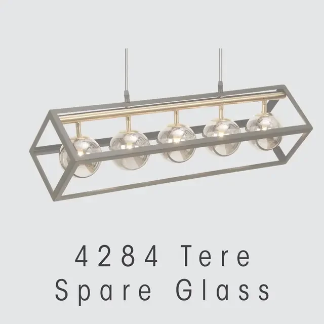 Tere 10cm Replacement Smoked Glass Only