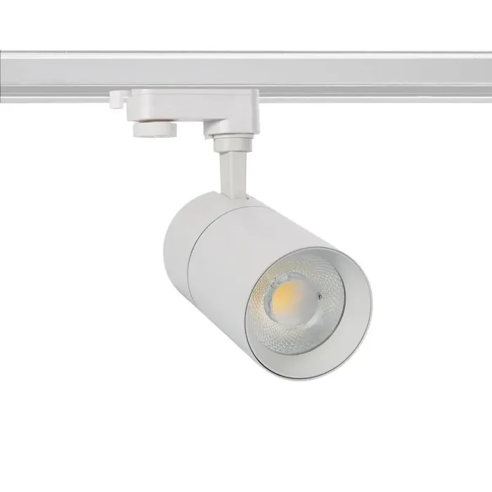Three Circuit 20W Daylight Track Light Dimmable LED New Mallet – White – Online Lighting