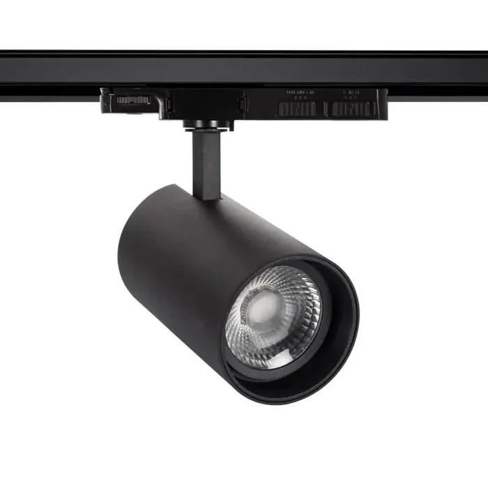 Three Circuit 30-35-40W Colour Selectable CCT LED Track Light Lumo – Black – Online Lighting