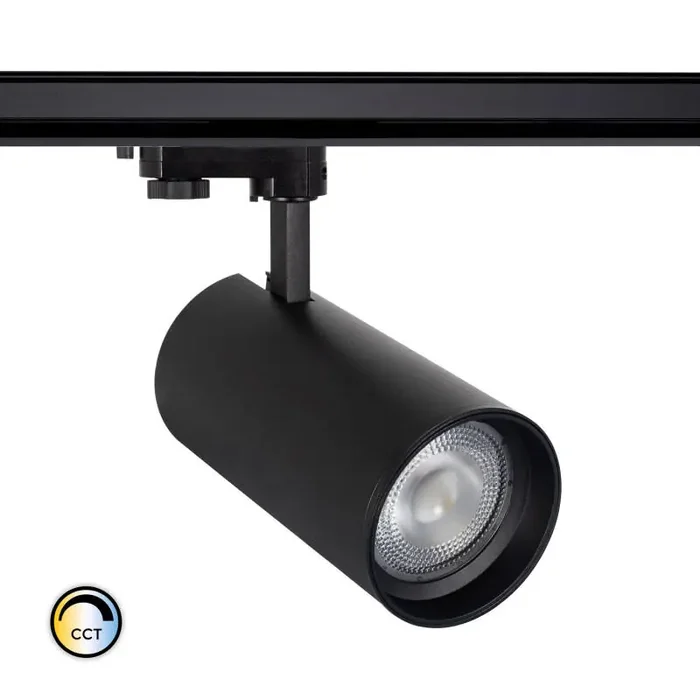 Three Circuit 30W Colour Selectable CCT LED Track Light New d‘Angelo Concave Optic 36º LIFUD – Black – Online Lighting