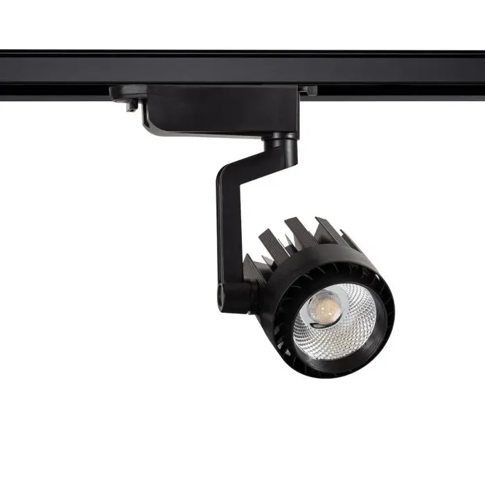 Three Circuit 30W Cool White LED Track Light Dora – Black – Online Lighting