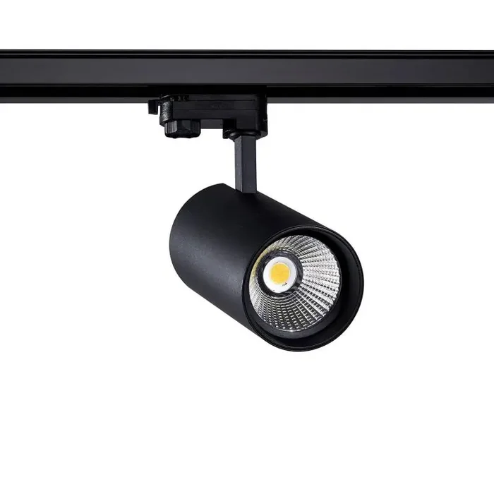 Three Circuit 30W Daylight LED Track Light New d‘Angelo CRI90 PHILIPS XITANIUM – Black – Online Lighting