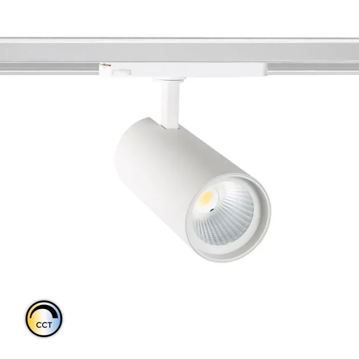 Three Circuit 40W Colour Selectable CCT LED Track Light New d‘Angelo CRI90 PHILIPS XITANIUM – White – Online Lighting